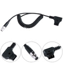 D-Tap Plug to Mini XLR 4-Pin Power Line Cable for Vlogic ARRI CameraMonitor