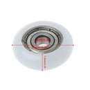 10Pcs Nylon Plastic Carbon Steel Bearing Pulley Wheel Embedded Groove 5x23x7.3mm