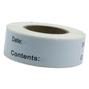 3 Rolls 375pcs Freezer Refrigerator Labels Stickers Paper Self-Adhesive