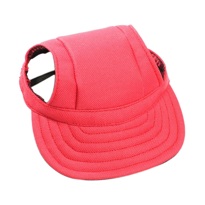 2 pcs Canva Pet Dog Summer Cap Dog Outdoor Sunbonnet Baseball Hat Red,Blue