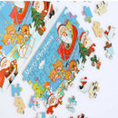 60PCS Christmas Santa Puzzles With Iron Box Of Kids Toys Ornament New Year SEAU