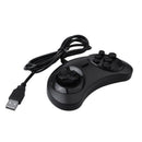 Gamepad Wired 6-Key Usb Game Controller Joypad For Sega Genesis / Md Pc / 2 O6L1