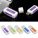 1X Protable 4in1 Memory Multi Card Reader USB2.0 for T M2 Card liau Top E5Q1