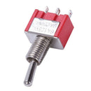 AC 250V/2A 120V/5A ON/ON 2 Position SPDT Mini Micro Toggle Switch Red M3D2