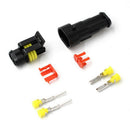 10 Kits 2Pin Way Sealed Waterproof Electrical Wire Connector Plug Car Auto J Gw