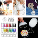 100 Pieces Key Chains Rings Lobstor Clasp Tassels Colourful Leather Tassels