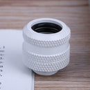 G1/4 Brass Connector for 14mm OD PC Water Cooling System Tubes(White)