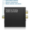 192KHz Digital to Analog DAC to RCA Toslink to 3.5mm Adapter Box for PS4 Amp