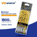 Vg Sports Ultralight 9 Speed Bicycle Chain Bike Chain Half Full Hollow 116L