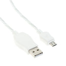 Micro USB LED Cable, 1m Cool Colorful Visable Flowing Light Data Sync / Fast