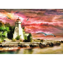 5D DIY Diamond Painting Kits Lighthouse and Seagull Full Round Drill Craft