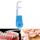 Blue portable clean high dental floss holder oral care tooth cleaner flossers FT