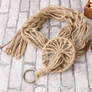 Handmade Macrame Plant Hanger Flower Pot Holder Pot Lifting 4 Leg String Ro Q5Q1