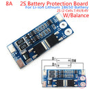 2S 8A 7.4V balance 18650 Li-ion Lithium Battery BMS charger protection board M&O
