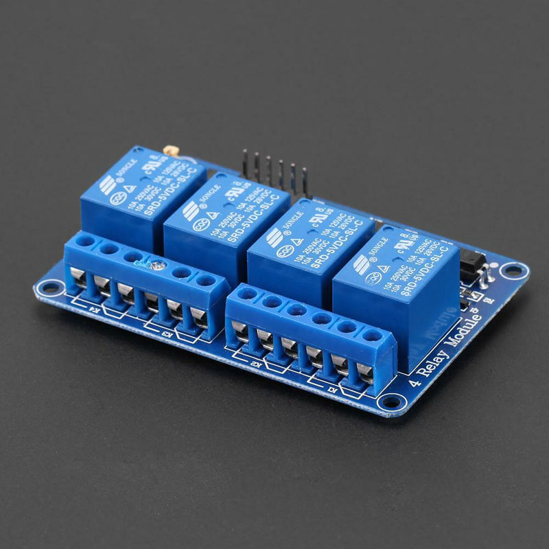 5V Four 4 Ch Relay Module with optocoupler for PIC DSP ARM Arduino 8051 AVR A
