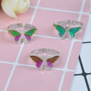 Mood ring band color changing by temperature ajustable child size Gw