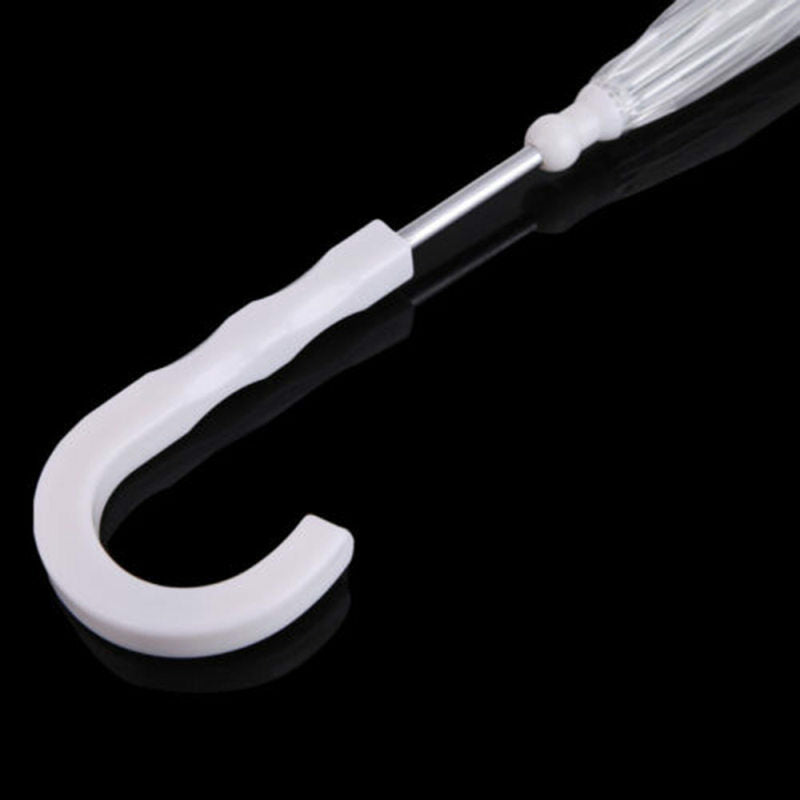 Portable Clear Waterproof Pet Dog Cat Umbrella Built-in Leash Puppy Dry in Rain