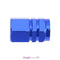 4pcs Aluminum Alloy Car Wheel Tire Valve Air Caps Stem Covers (Blue)