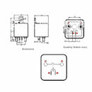 1pc New DC 12V 100A Heavy Duty Split Charge ON/OFF Relay Car Truck Boat F8W6
