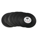 6pieces / Set Spinning Retro Vinyl Disc Drink Coasters X5Q5