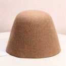 Wool Hat Ladies Solid Color Bucket Felt Hat Fashion Female Autumn and Winte