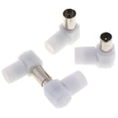 2pairs 90 Degrees Male and Female TV Plug Jack for Antennas TV RF  BX