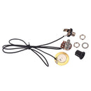 1T1V Piezo Discs Leads w/ Volume Control Knob for Cigar Box Guitar Mandolin