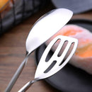 Stainless Steel Bread Clip Scissors Shape Food Salad BBQ Tongs Kitchen Tool