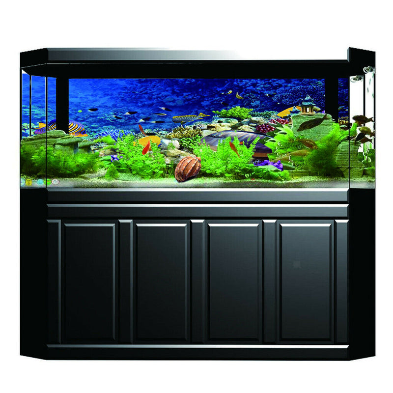 Aquarium Background Poster Fish Tank Wallpaper Decor Sea World  61x41cm