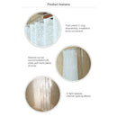 Europe White PEVA Bath Curtains Flower Eco-friendly Waterproof Shower Curta C3B6