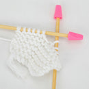 6pcs Knitting Needles Point Protectors Needle Tip Stopper Cover Accessories OZ