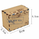 50pcs Inspired Airmail Favor Boxes Bonbonniere With Globe Kraft Paper Candy