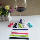 6PCS Cute Cups Wine Glass Drink Silicone Label Tag Markers Bottle Charms ScarfJR