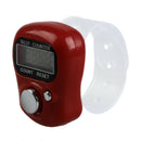 Mini LCD Electronic Digital Display Finger Hand Tally Counter Counting -Red