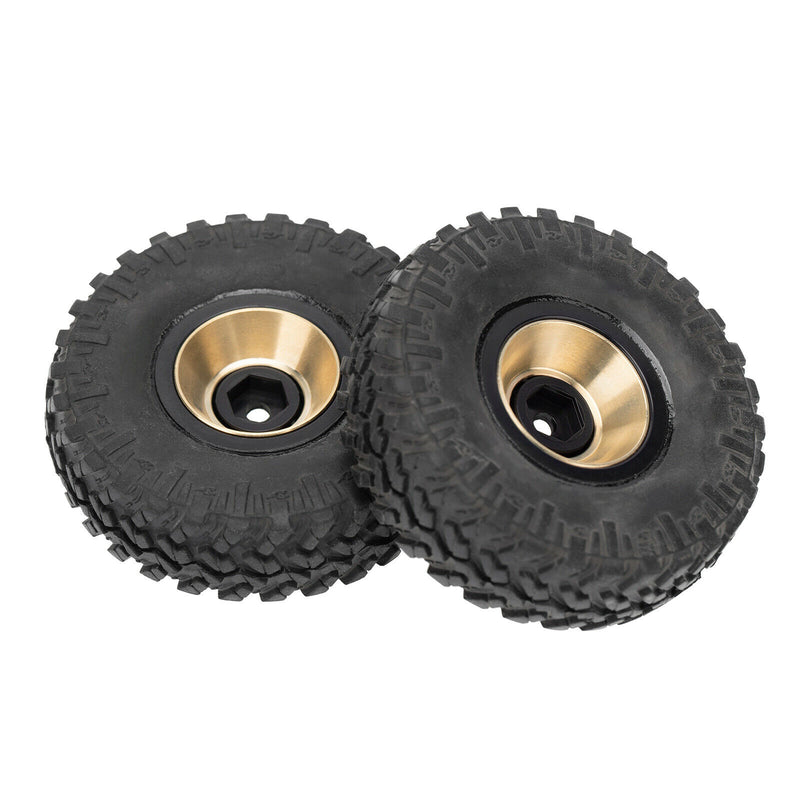 8x RC Brass Wheel Rims Hubs for Axial SCX24 AXI00001 Car Buggy Accessories