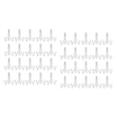 40pcs Sturdy Steady Ceramics Plate Bowls Samples Easel for Closet Rack