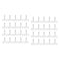 40pcs Sturdy Steady Ceramics Plate Bowls Samples Easel for Closet Rack