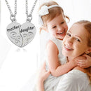 Mother Daughter Forever 2 Part Love Break Heart Pendent Friendship Necklace Y3L5