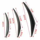 6x Carbon Fiber Car Front Bumper Canards Diffuser Lip Splitter Fins AccessoS Ew