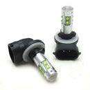 2pcs 881/893 6000K 50W White Bulbs LED Car Fog Light Lamp Daytime Running