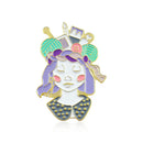 Creative Clothing Bag Alloy Badge Women Sculpture Pattern Brooches Jewelry