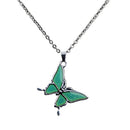 Color Change Butterfly Pendants Mood Necklace Dating Necklace Valentines's Gift