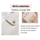 Korean Girls Earrings Plate Jewelry Box Ear Stud Ring Storage Box (White) A