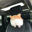 Novelty Corgi Bottom Car Seat Neck Pillow Dog Buttocks Headrest Cushion Plu