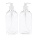 2pcs Large Lotion Bottles Travel Shampoo Containers Pump Refillable Bottles