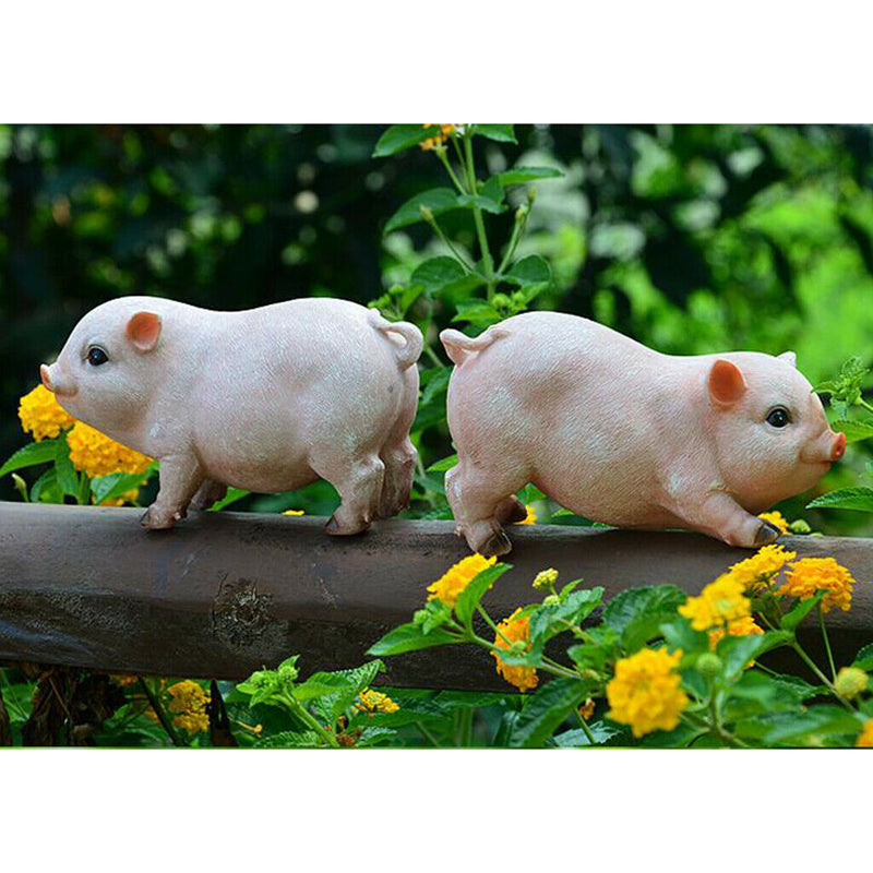3Pcs Micro Pink Pig Gardening Potted Decor Accessories DIY
