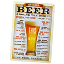 3Pcs Retro Metal Tin Signs Decorative Wine Beer Coffee Iron Sheet Wall Decor