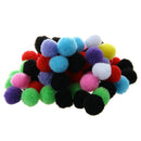 80 pcs Round Multicolored Pompon Balls. F2V4