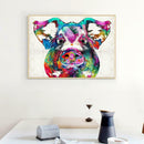 5D DIY Full Drill Diamond Painting Colorful Pig Cross Stitch Embroidery Kit
