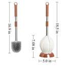 Modern Design Toilet Brush and Holder, Automatic Opening and Closing Lotus  X6B1